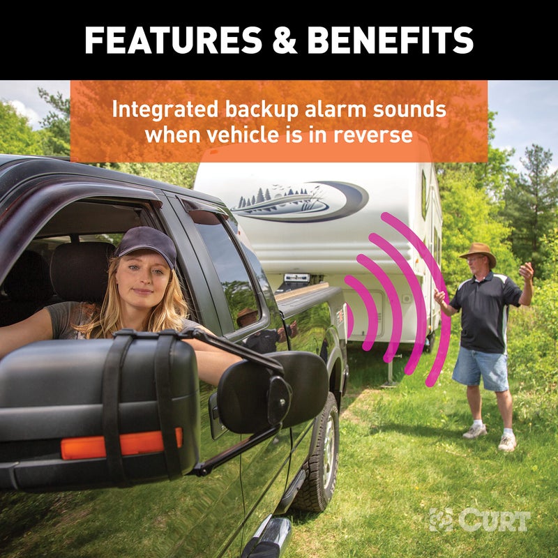 CURT 57727 Truck Backup Alarm for 7-Way RV Blade Trailer Wiring - Image 5